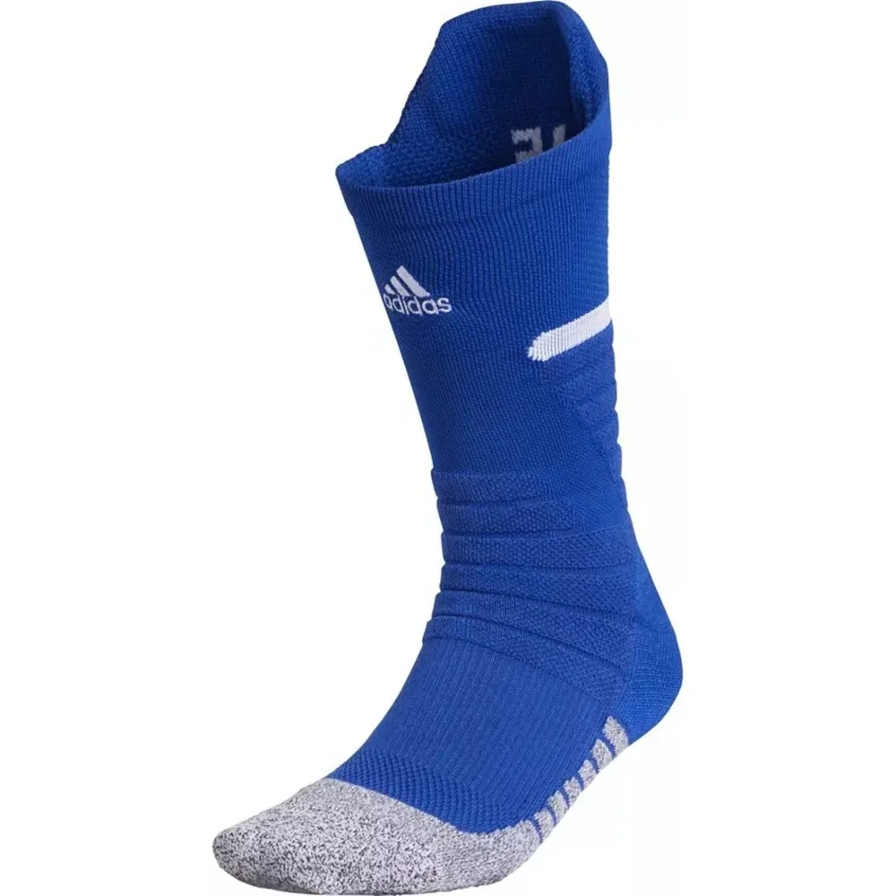 Adidas Crew Socks Mens XL 12-16 Max Cushioned Adizero Football Blue Lot of 2